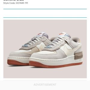 Womens Air Force 1 Shadow Sail Pale Ivory